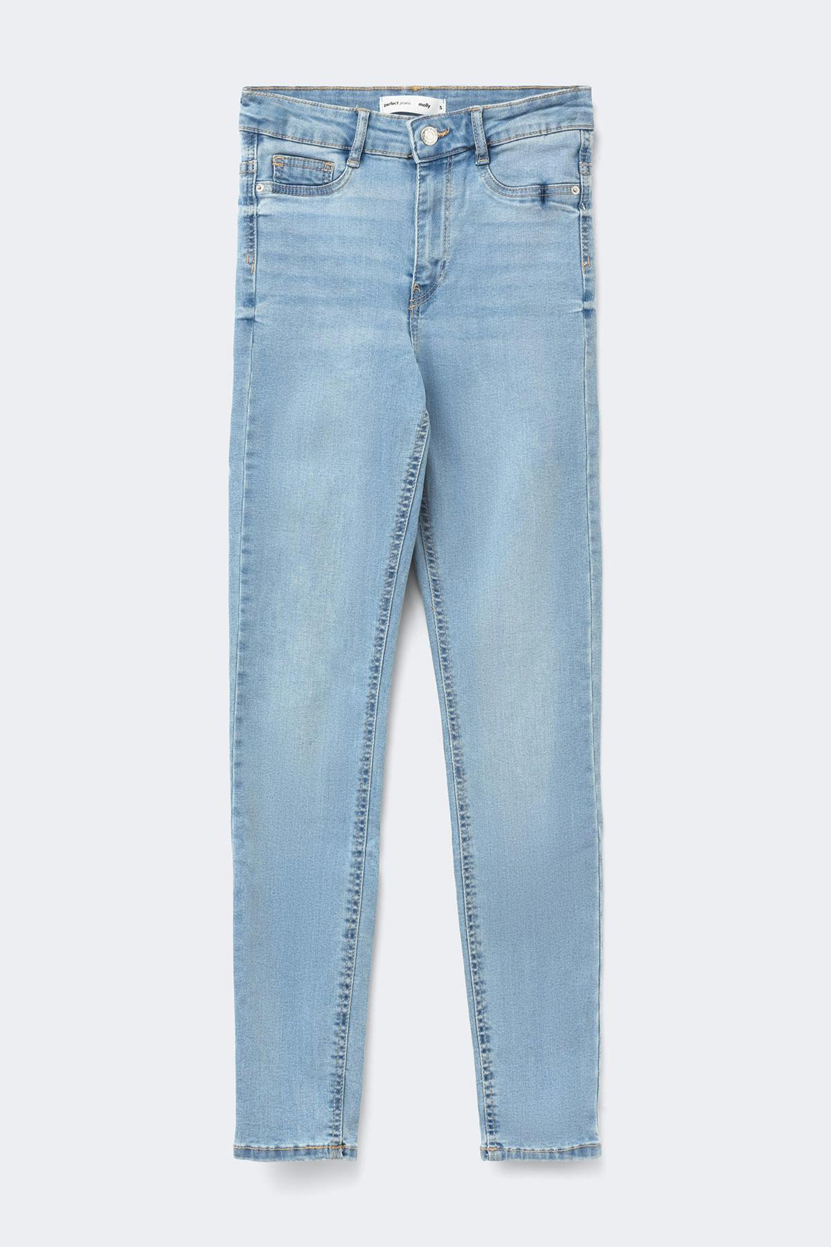 molly high waist jeans - Tinted blue