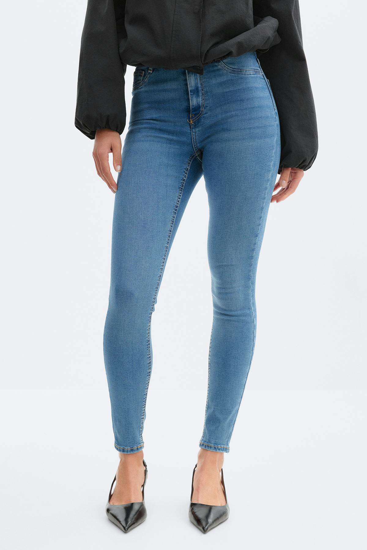 molly high waist jeans - Classic blue