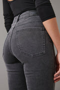molly high waist jeans - Noir