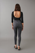 molly high waist jeans - Noir