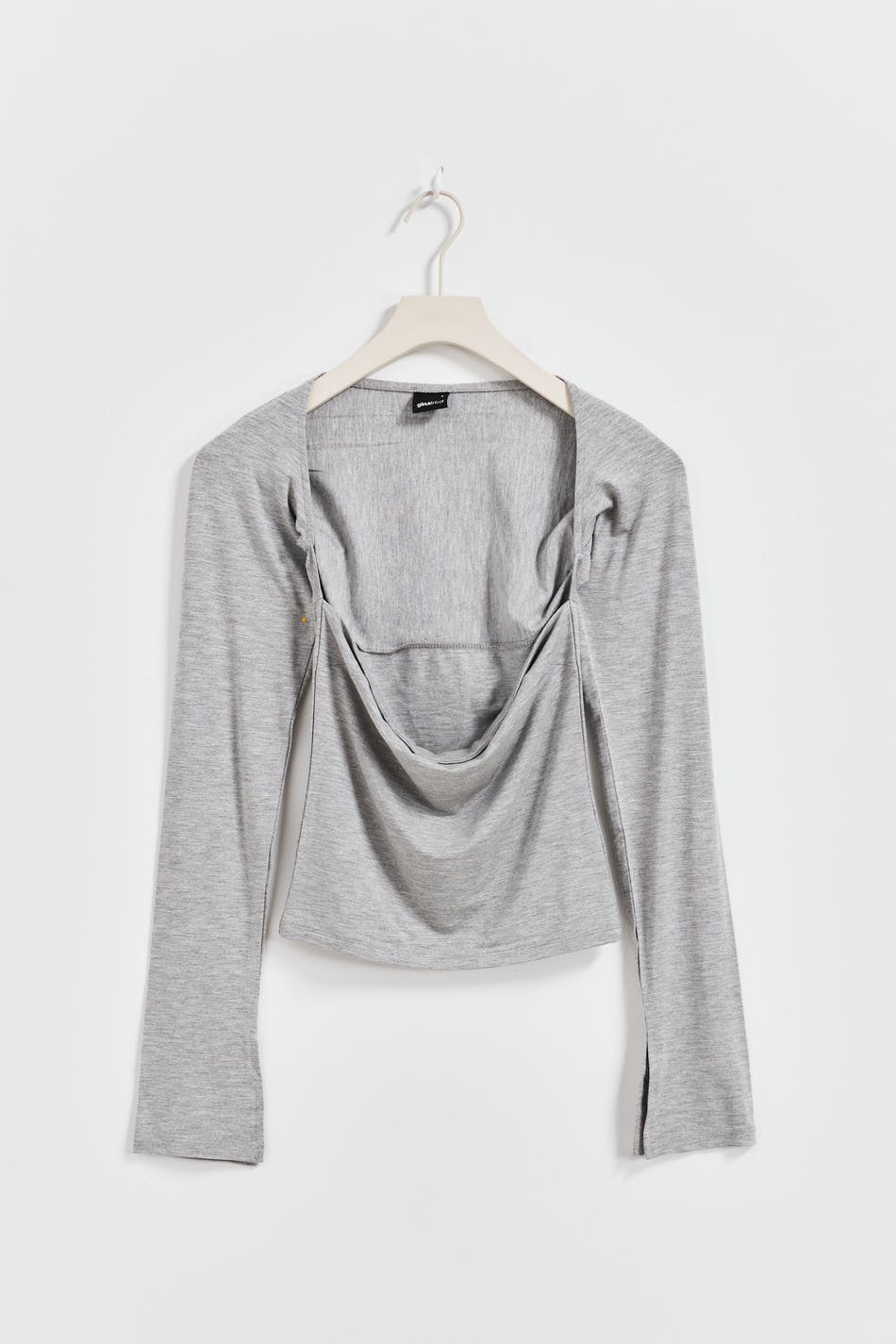 soft touch square neck top - Stone