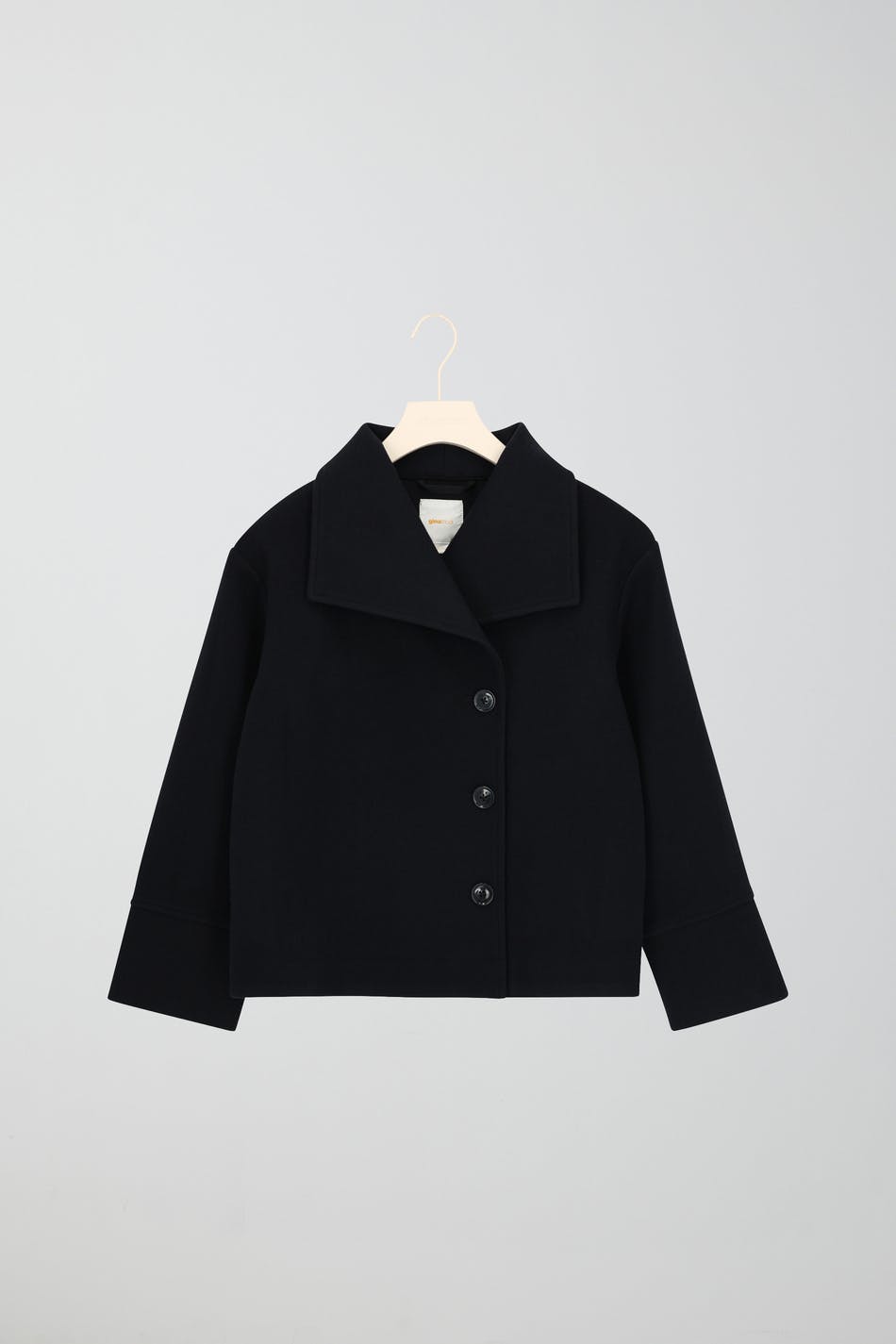 y short felt jacket - Bleu marine