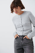Knitted cardigan - Antracite grey