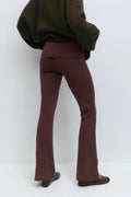 Soft touch folded trouser - Tofu