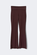 Soft touch folded trouser - Tofu
