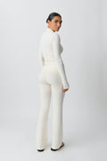 Soft touch folded trouser - Falcon