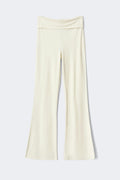 Soft touch folded trouser - Falcon
