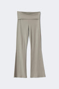 Soft touch folded trouser - Black iris