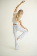 Soft touch folded trouser - Tofu