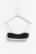 Contrast bikini bandeau - Black/white