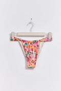 Gathered bikini tanga - Rouge