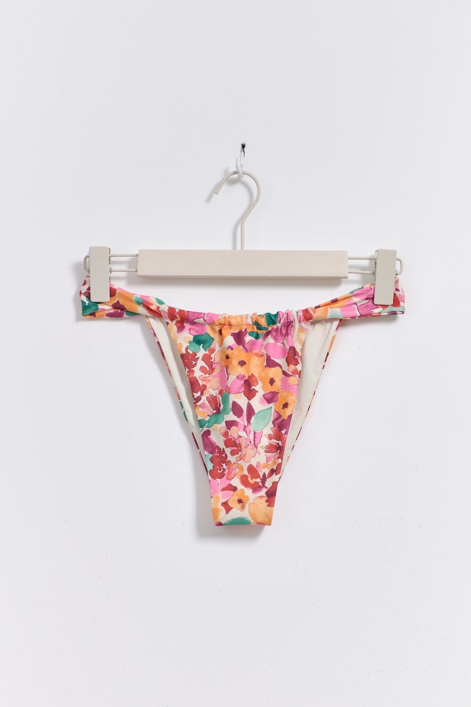 Gathered bikini tanga - Rouge