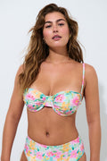Ruched bikini bra - Noir