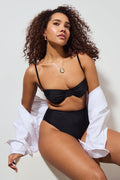 Ruched bikini bra - Rouge