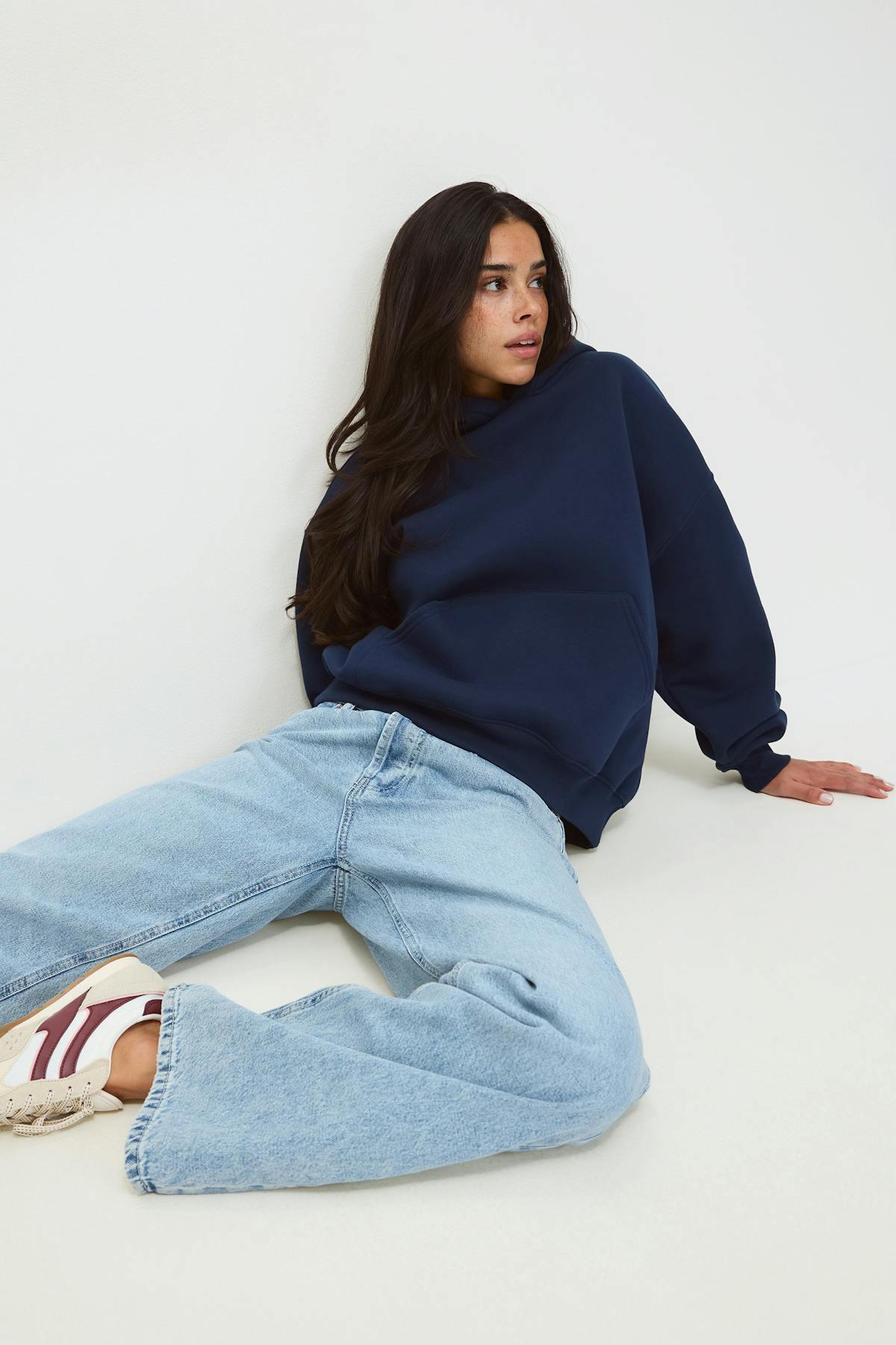 Iconic hoodie - Peacoat