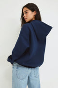 Iconic hoodie - Peacoat