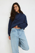 Iconic hoodie - Peacoat