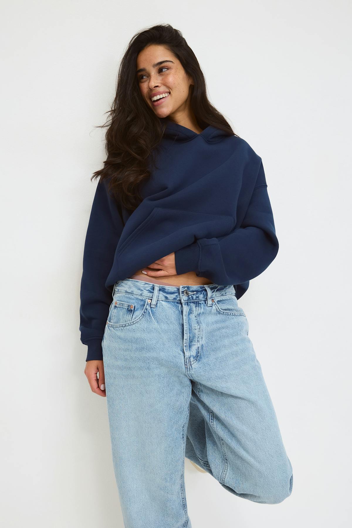Iconic hoodie - Peacoat