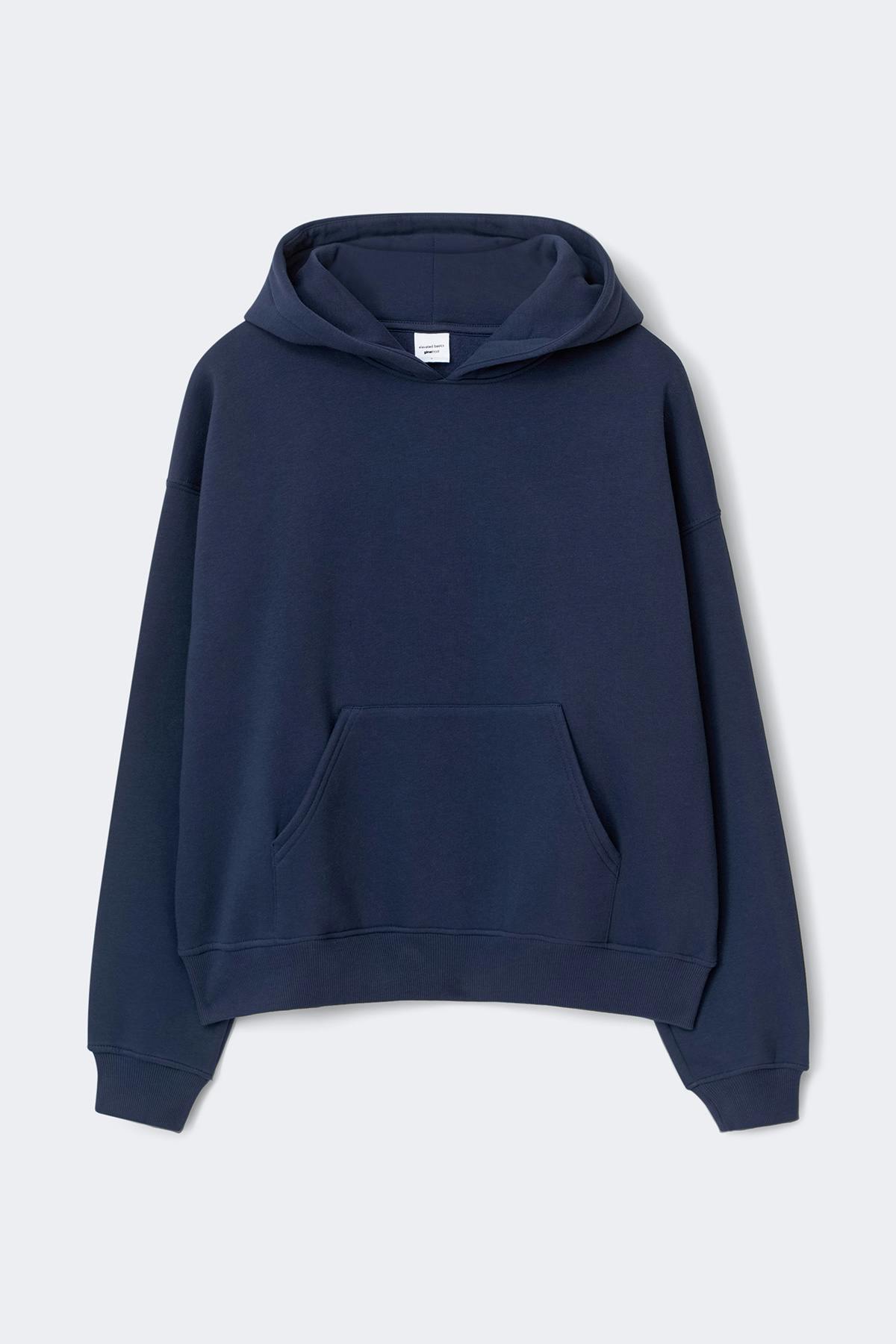 Iconic hoodie - Peacoat