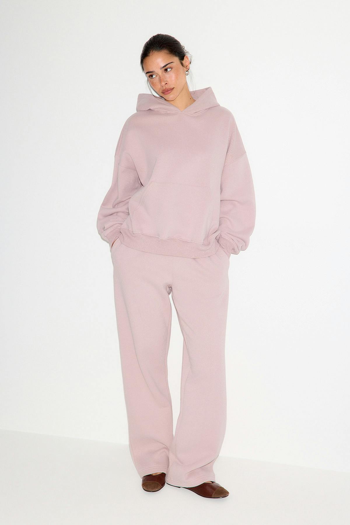 Iconic hoodie - Cotton pink