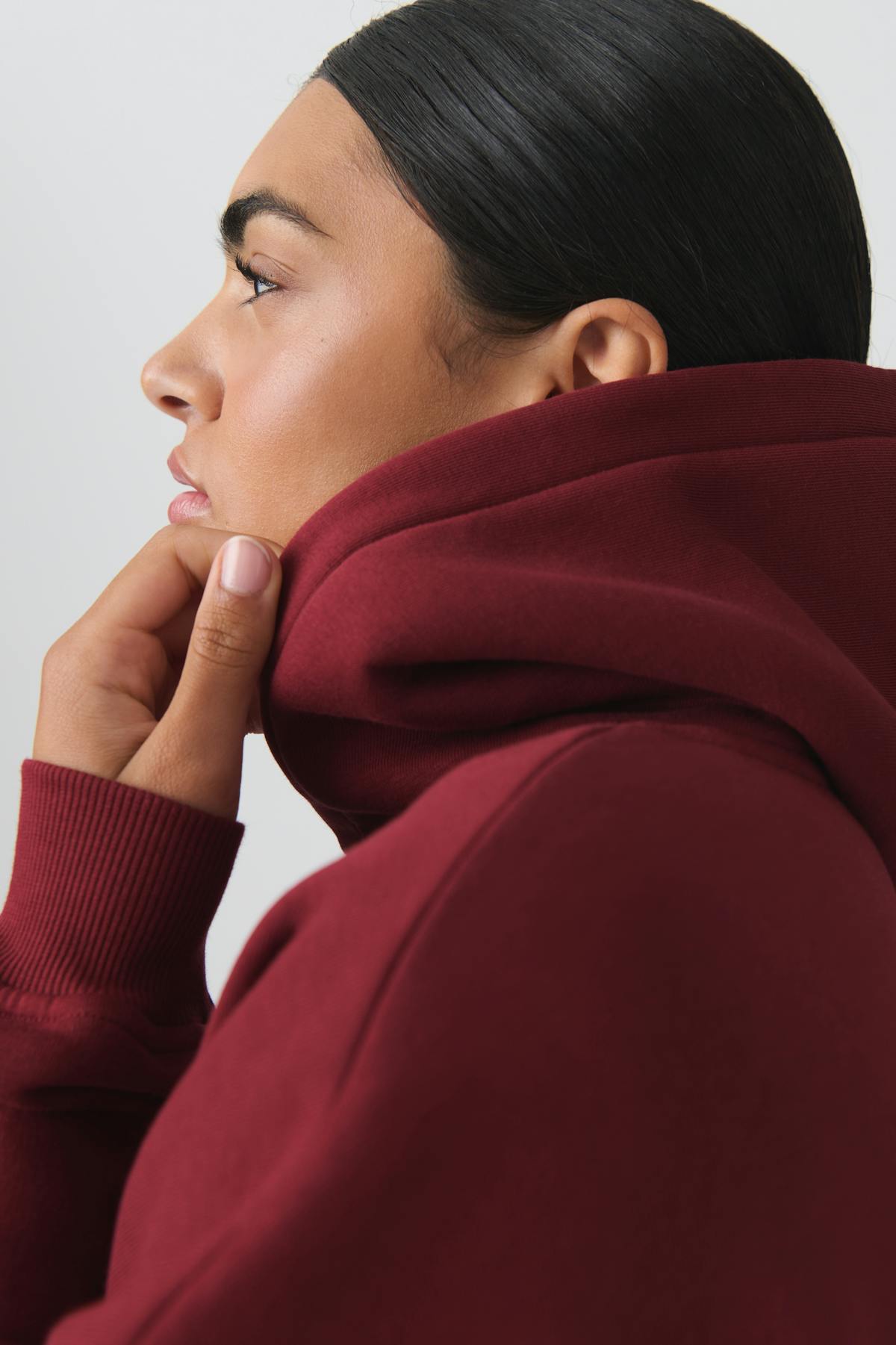 Iconic hoodie - Lt grey melange