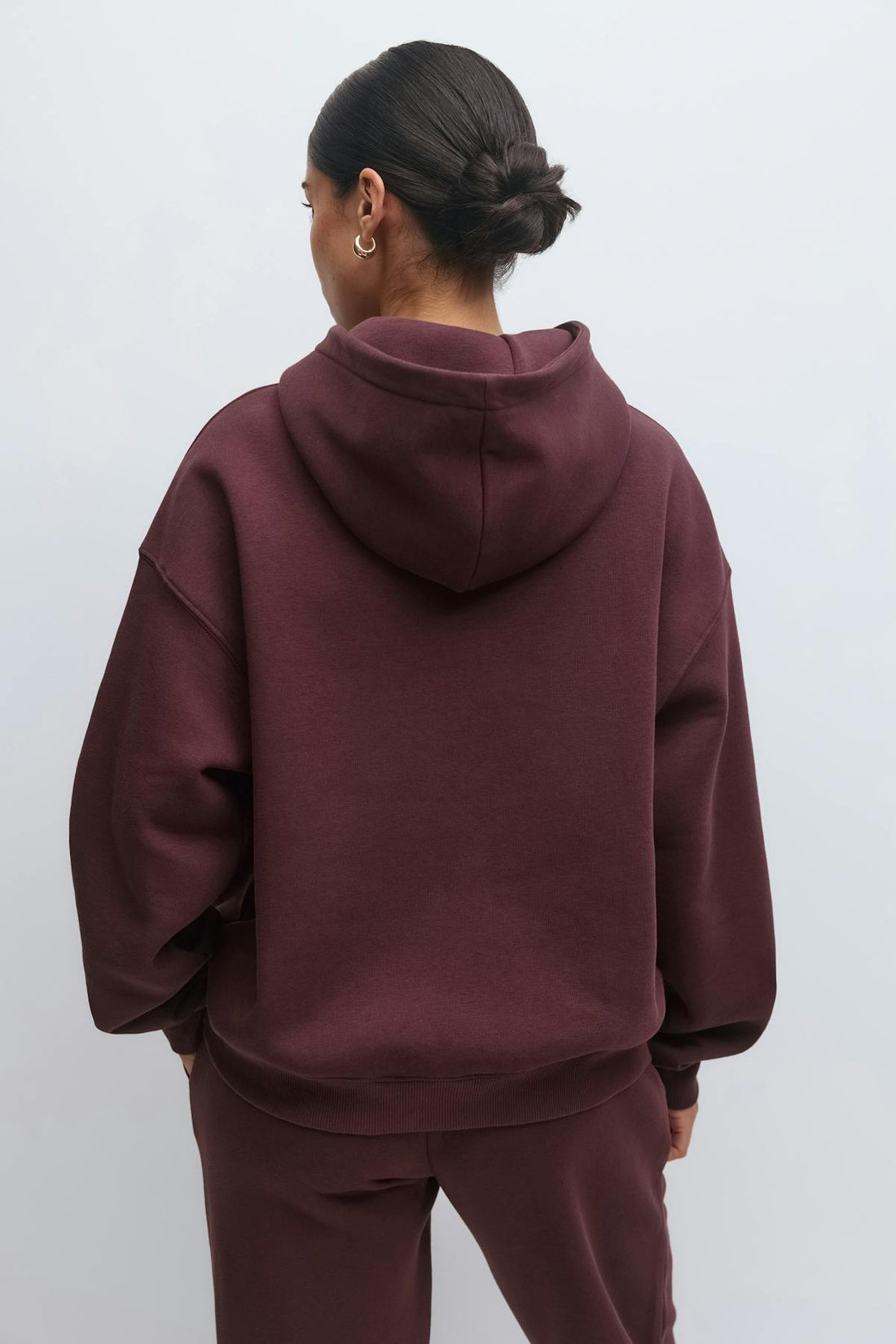 Iconic hoodie - Deep plum