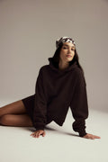 Iconic hoodie - Rouge foncé