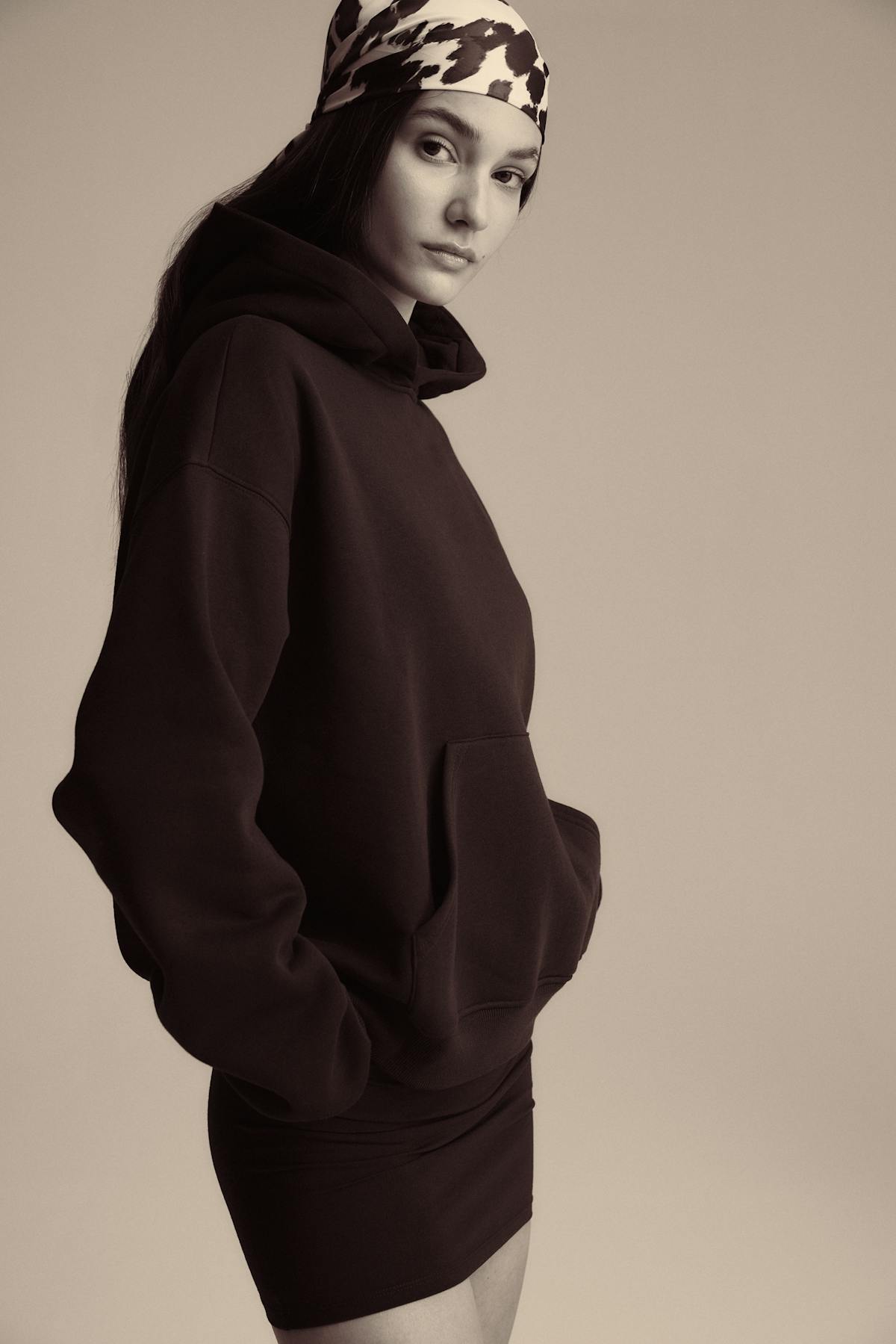 Iconic hoodie - Rouge foncé