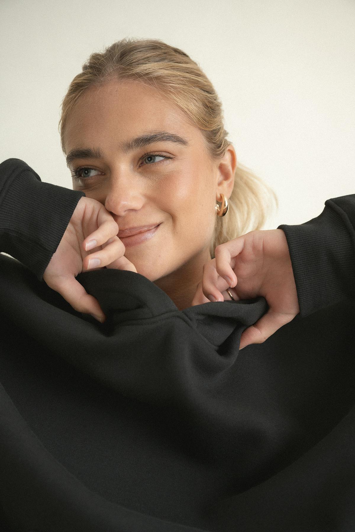Iconic hoodie - Peacoat