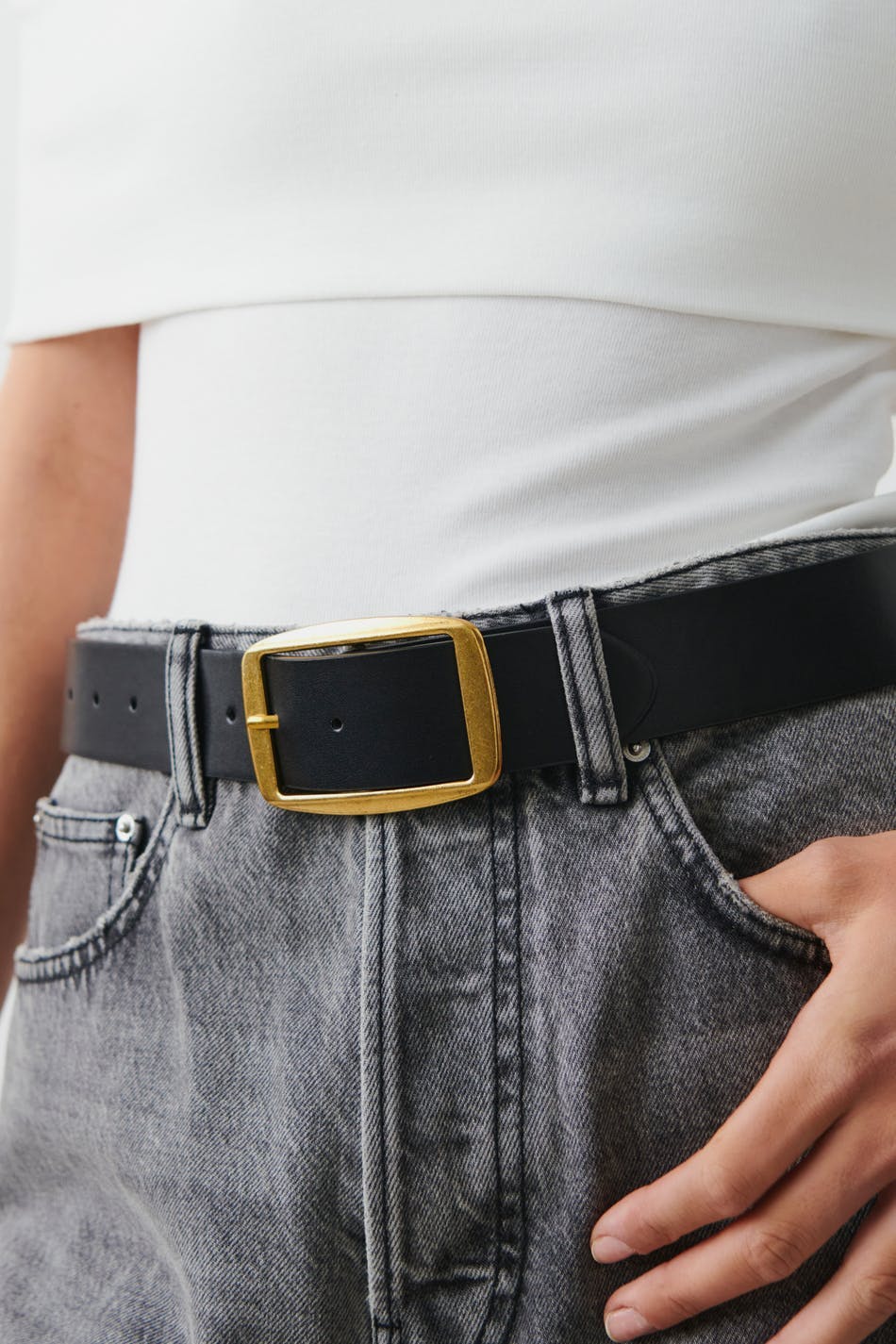 large belt - Black/gold