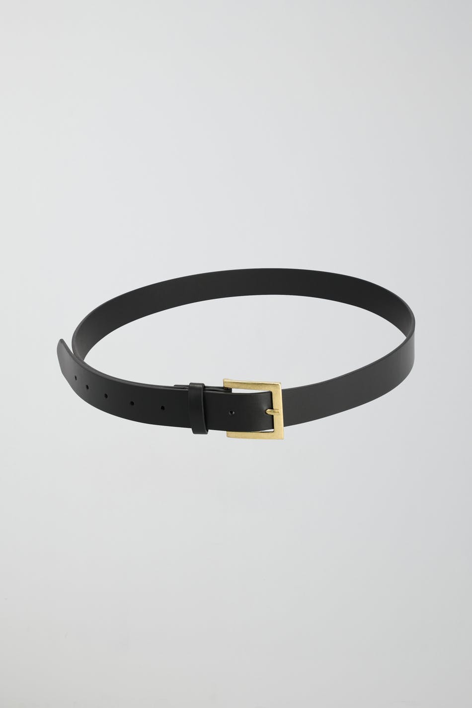 square hip belt - Black/silver