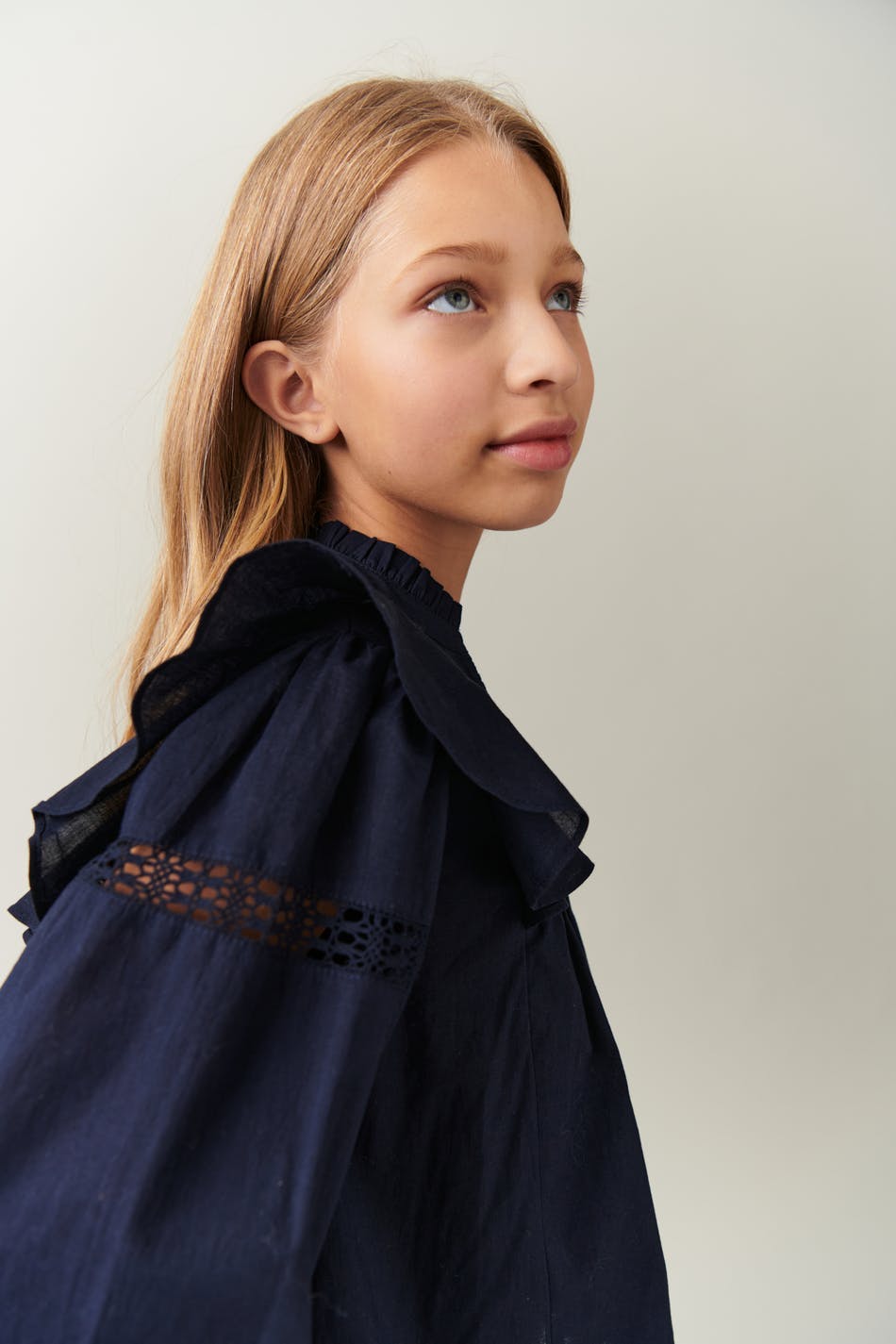 Y boho blouse - Bleu marine