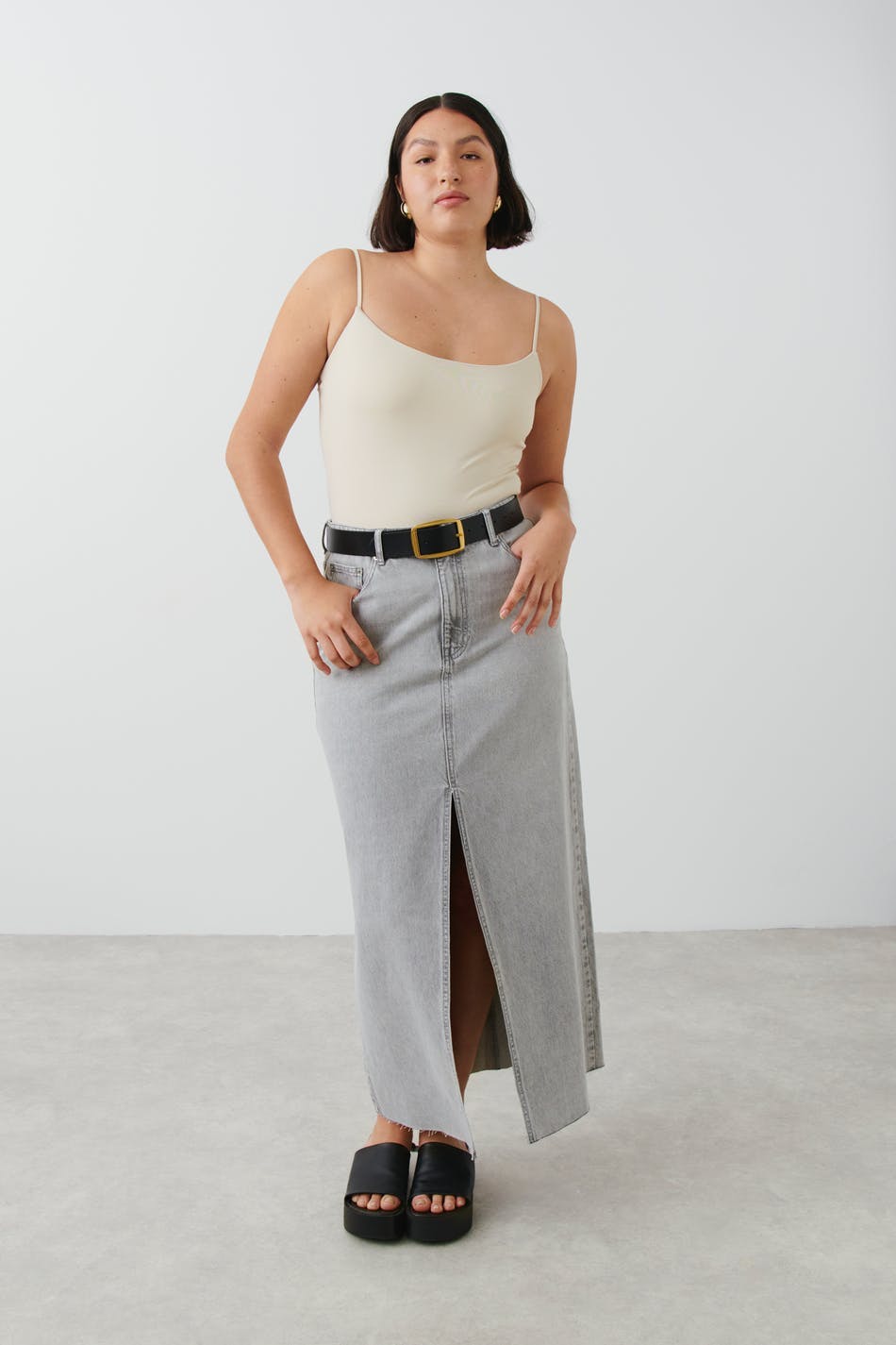 Basic micro singlet - Blanc cassé