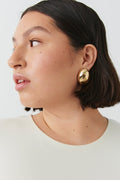 uneven oversized earrings - Doré