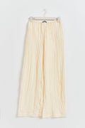 Crinkle texture trousers - Gris