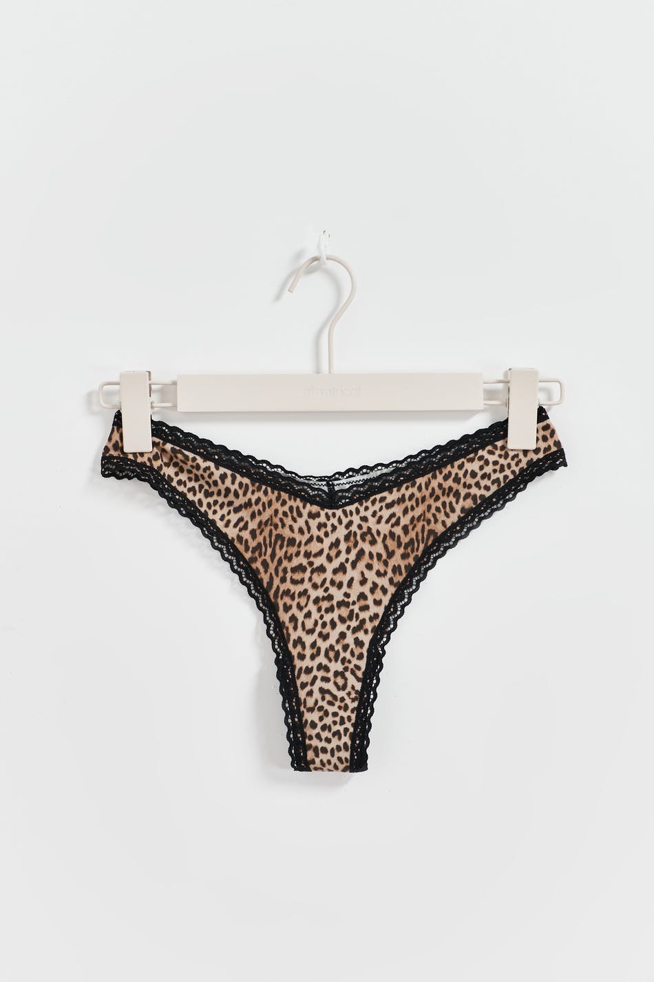 V-shaped micro thong - Noir