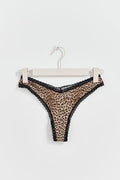 V-shaped micro thong - Noir