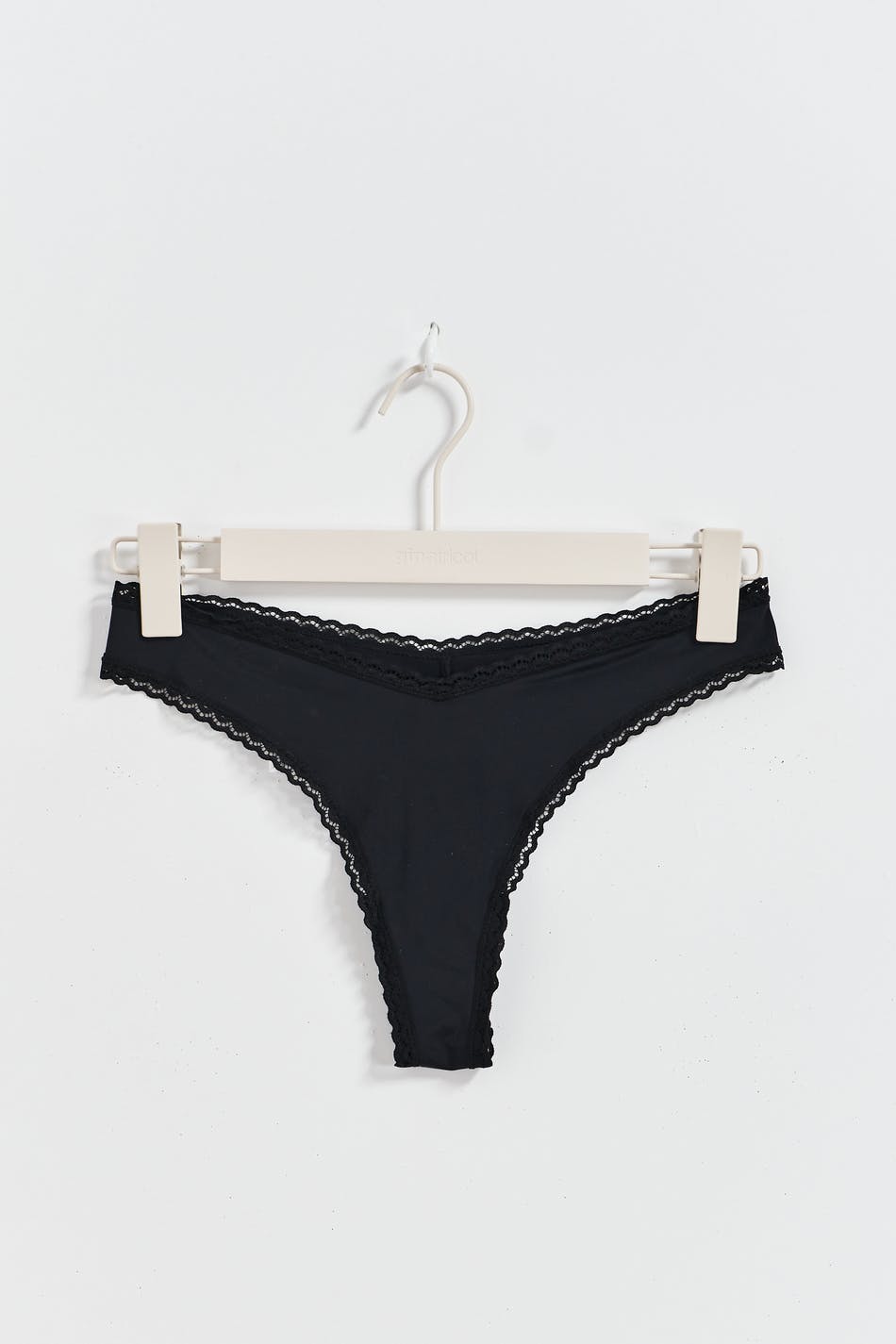 V-shaped micro thong - Noir