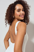 Shirred swimsuit - Blanc cassé