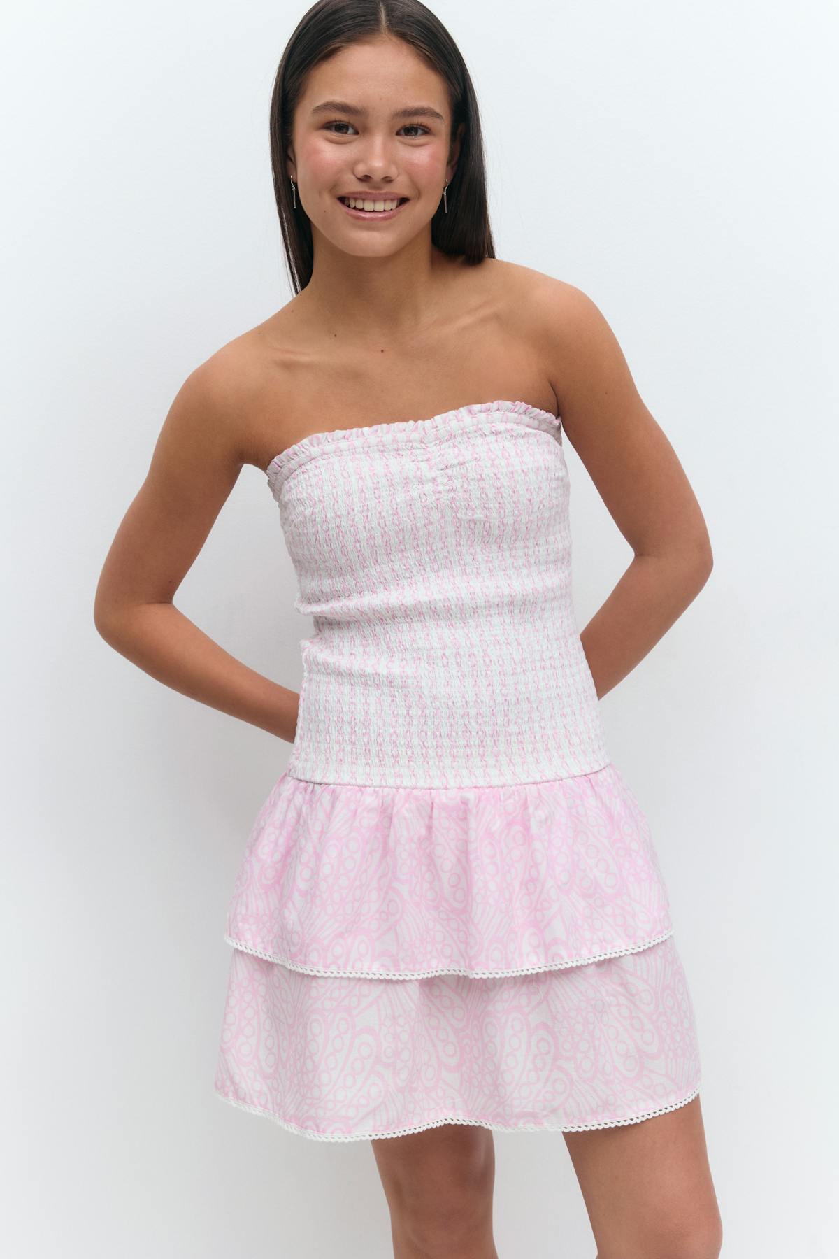 Y smock dress - Pink lady