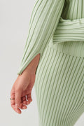knitted top - Noir