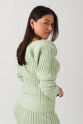 knitted top - Noir