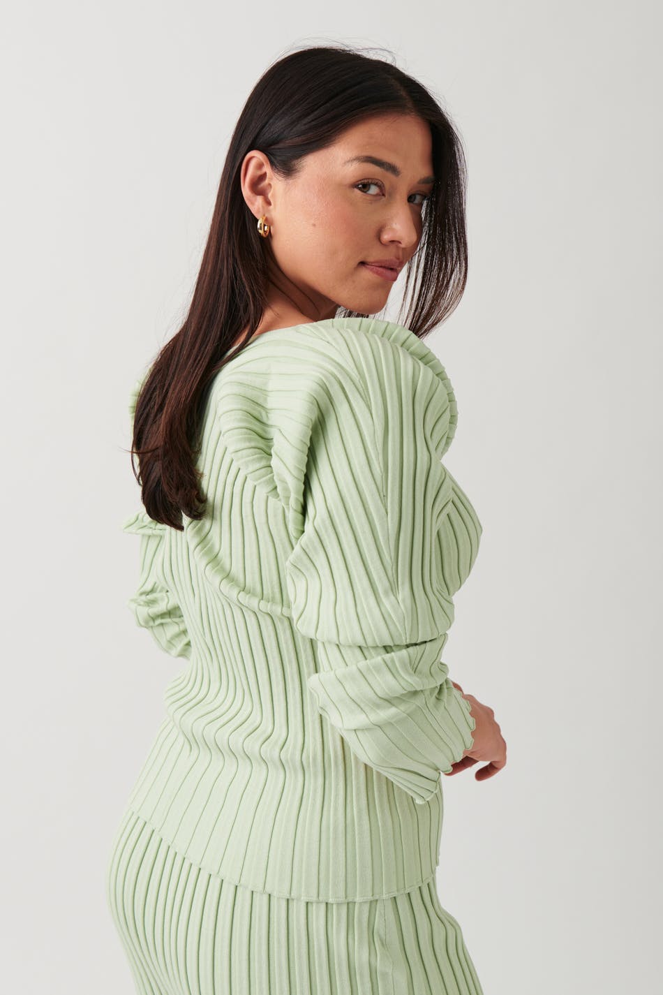 knitted top - Noir