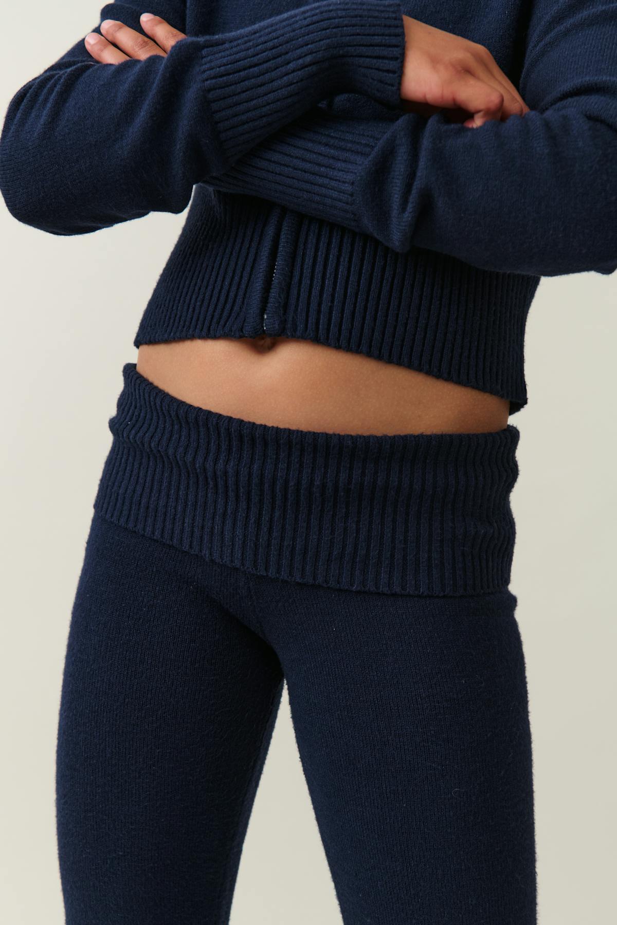 Knitted yoga pants - Noir