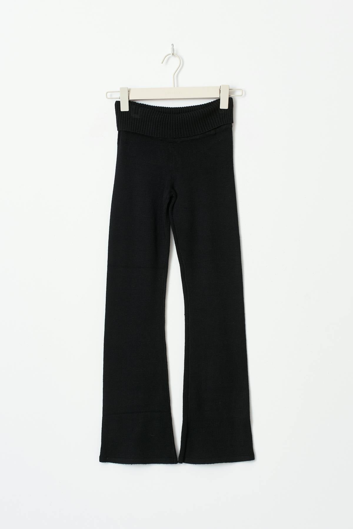 Knitted yoga pants - Grey melange