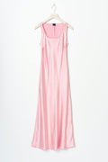 Maxi satin dress - Rose