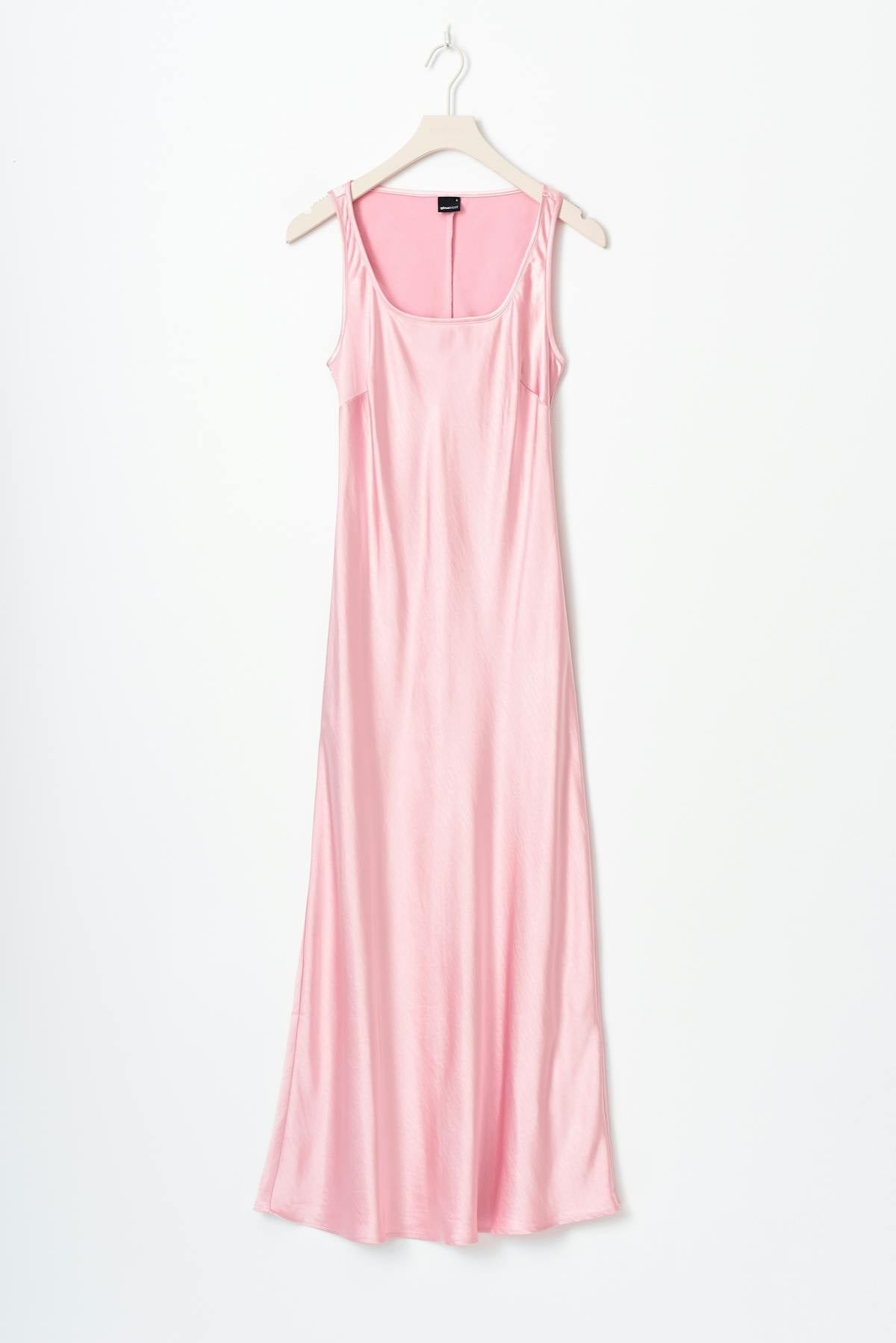 Maxi satin dress - Rose