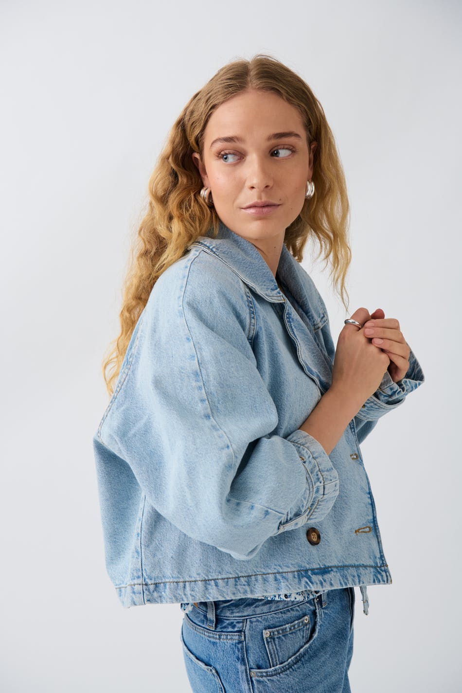 trench coat - Bleu clair