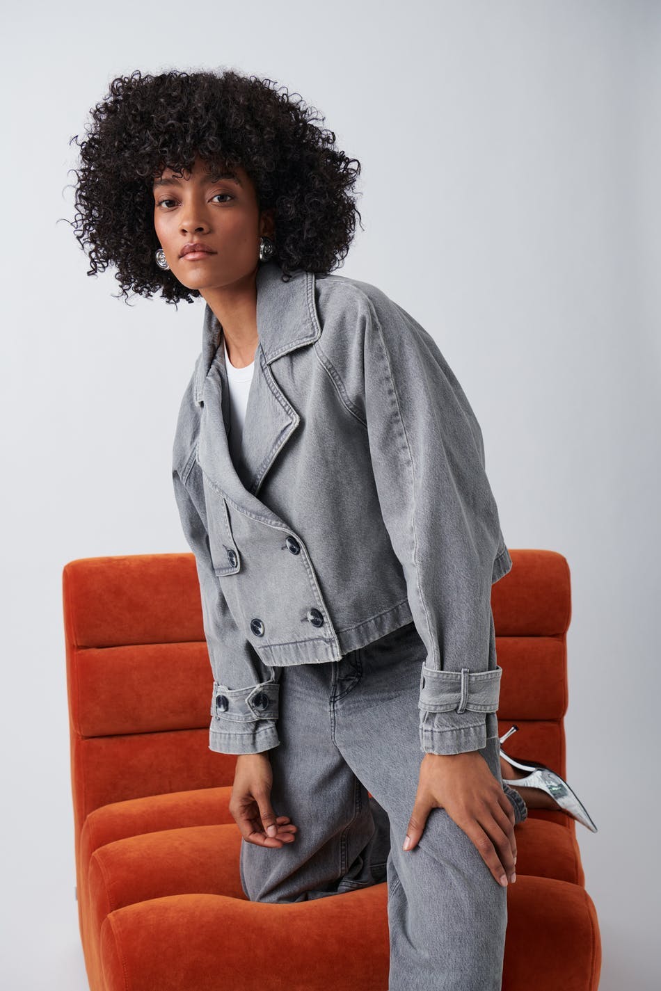 trench coat - Gris