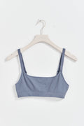 Sporty rib bralette - Noir